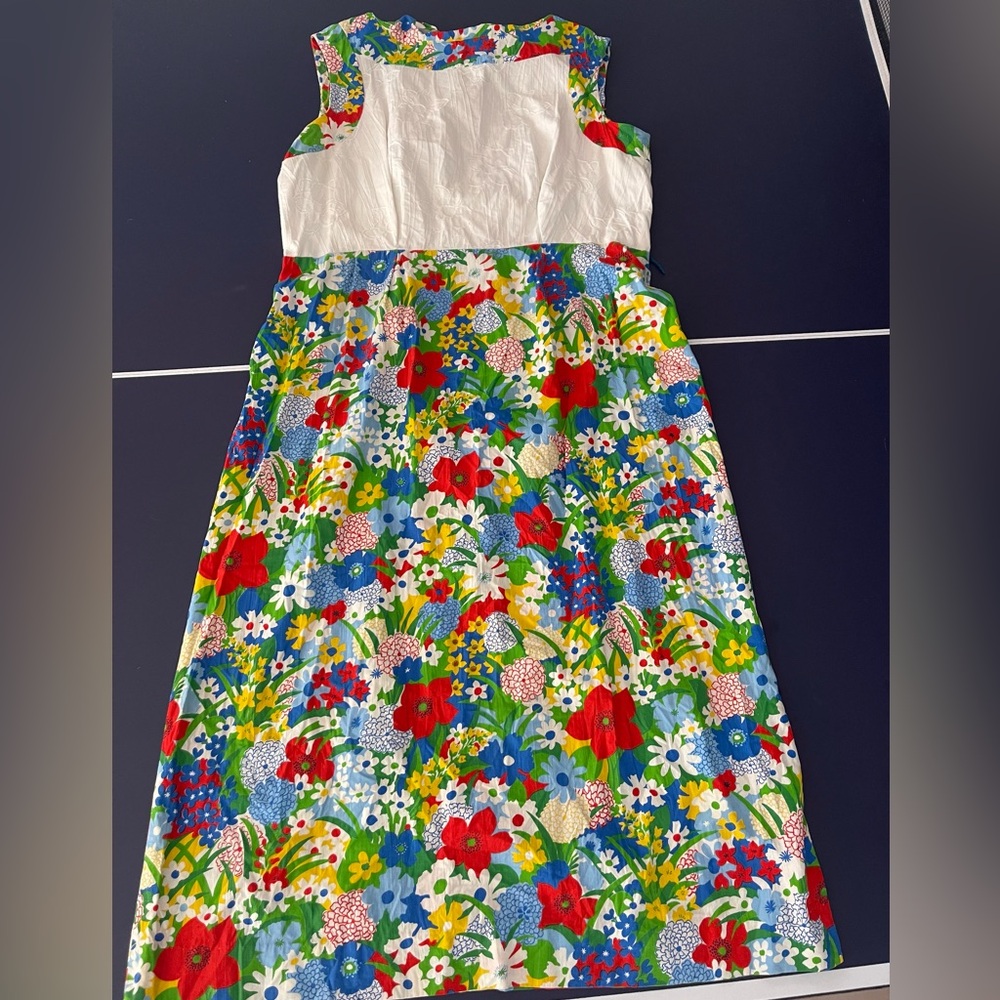 🌼 Vintage 1960s Flutterbye Floral Garden Maxi Dress 🌼